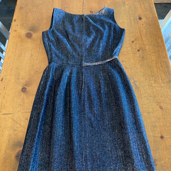 Vintage Black and Iridescent Fitted Cocktail Dress - Picture 11 of 14